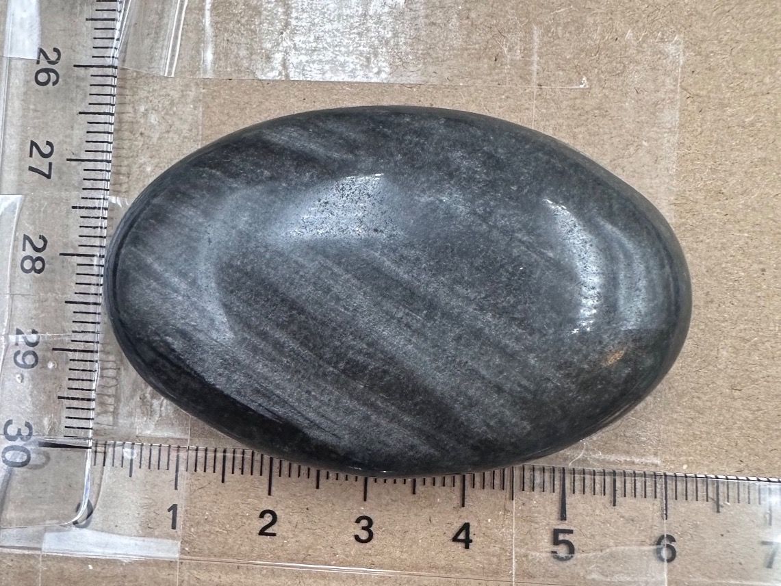 Minerali & Pietre curative: Silber Obsidian Handschmeichler Heilstein – Nuovo e nell'imballaggio originale da Männedorf venduto da Handschmeichler 4