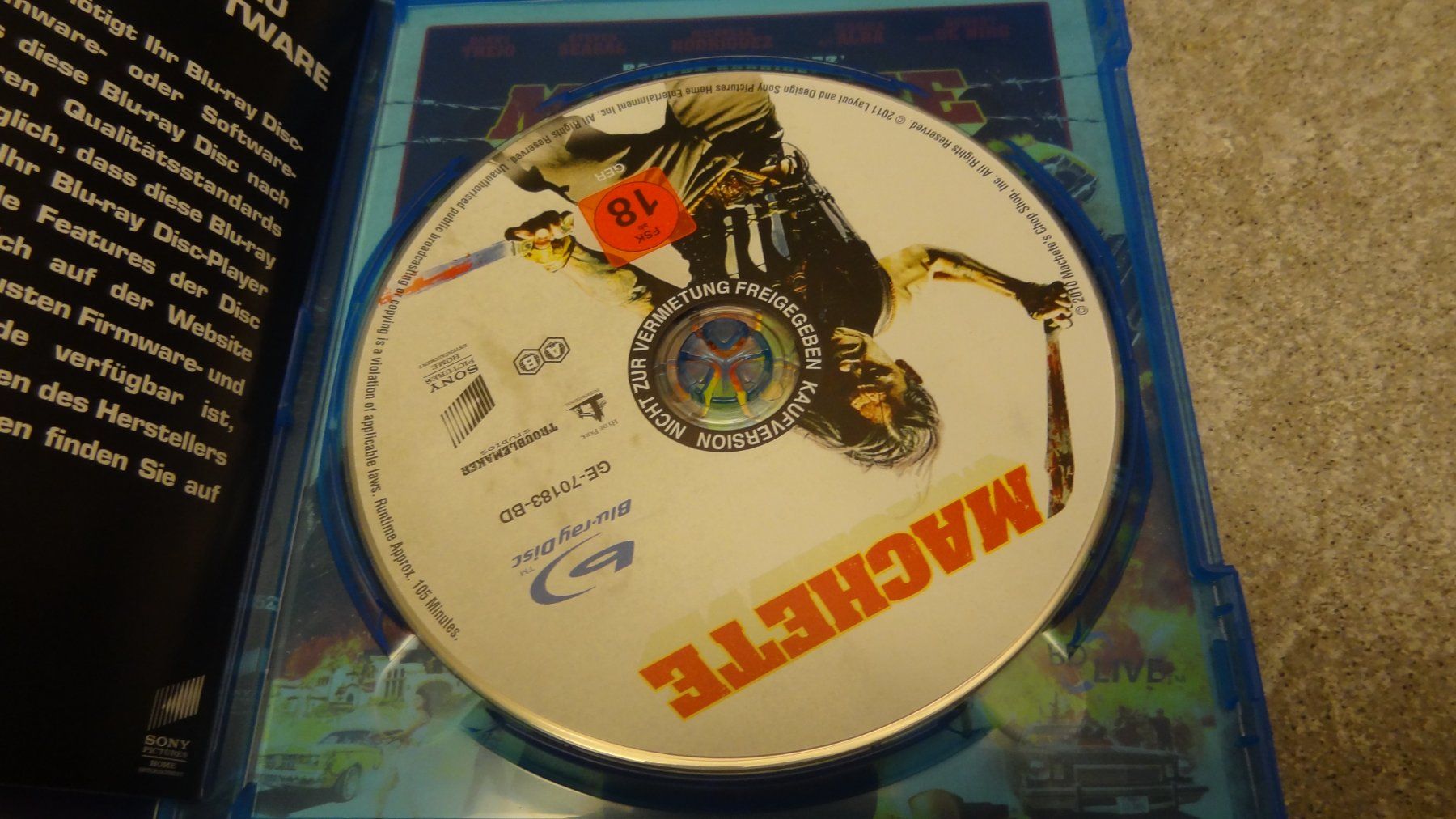Tous les DVDs: Machete BLU-RAY – D'occasion à Olten par Disc-Verkauf 1