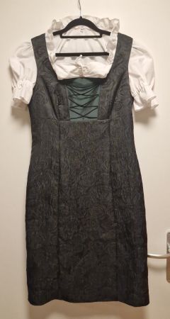 Moser Trachten - Dirndl mit Rosenmuster inkl. Bluse - Gr.38