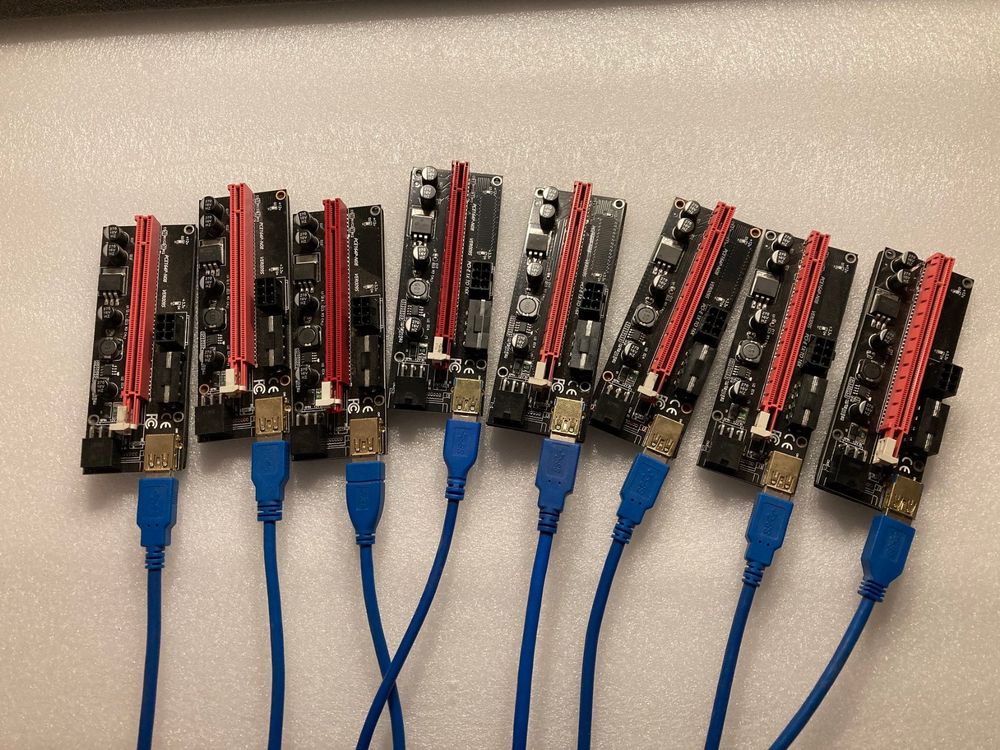8x Mining Riser PCI Express 6-pin (Gebraucht) in Wettingen für CHF 1 ...