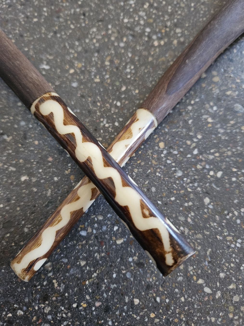 Set di posate: Holz Salatbesteck, Handarbeit – Usato da Anwil venduto da tamoos 6