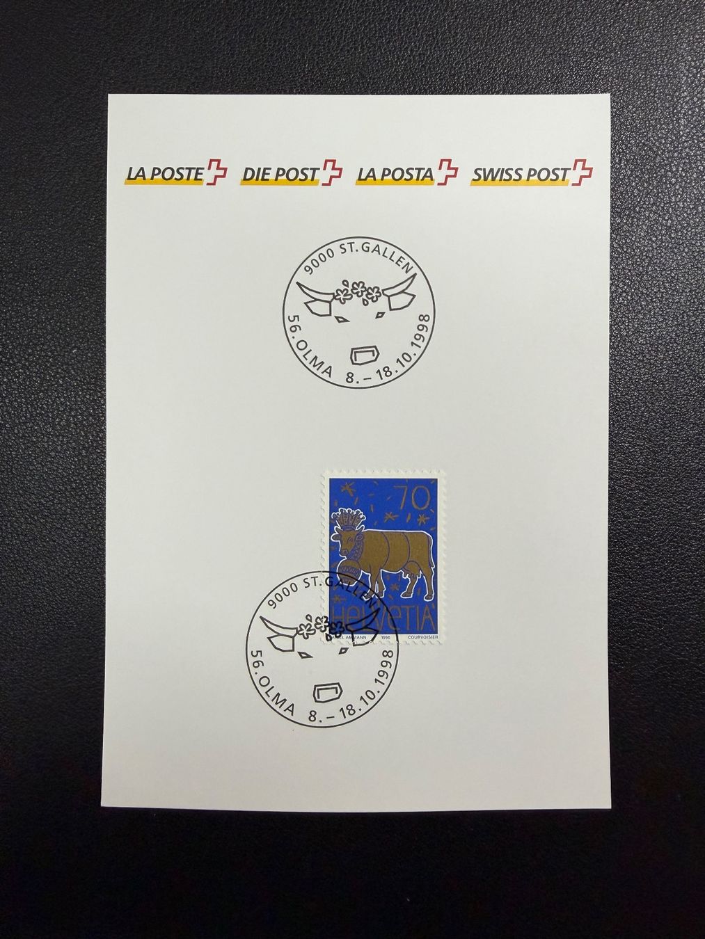 Timbri: 56. OLMA St. Gallen 1998 – Usato da oberrüti venduto da jeanmei