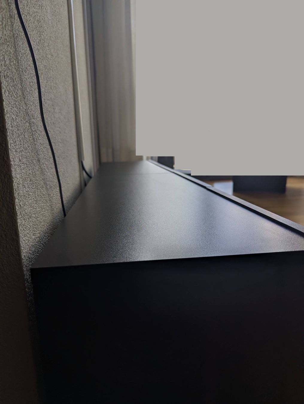 Mobili TV: Black TV Stand / Wall-Mounted Shelves – Usato da Schlieren venduto da ema_smx5 3
