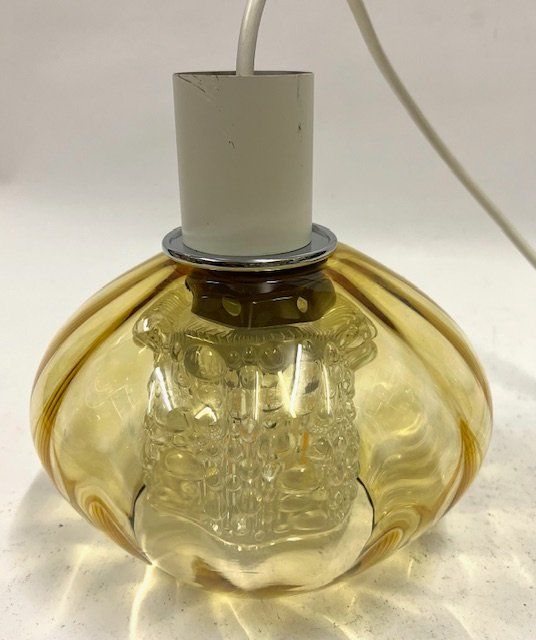 Lampadari & plafoniere: Hängelampe mit gelblichem Glas – Usato da Zürich venduto da gigimai67