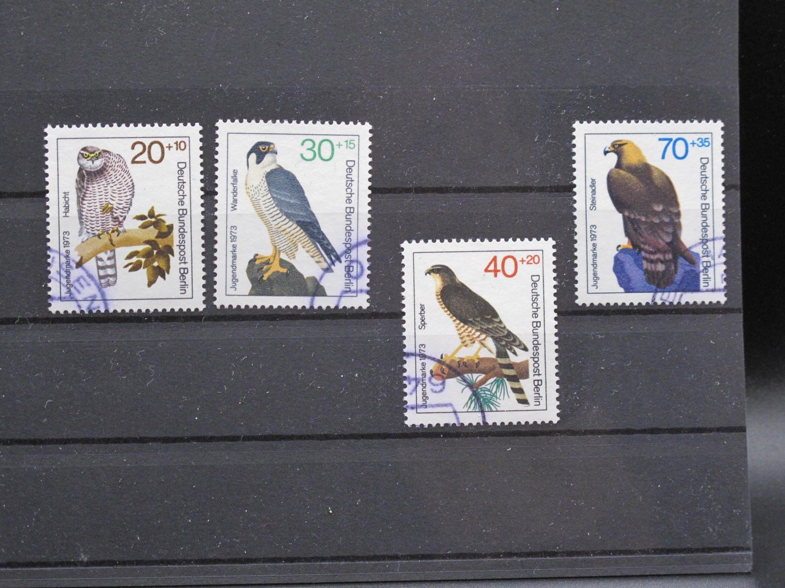 Alle Briefmarken: Berlin 1973 Greifvögel – Gebraucht aus Wil SG von fva01
