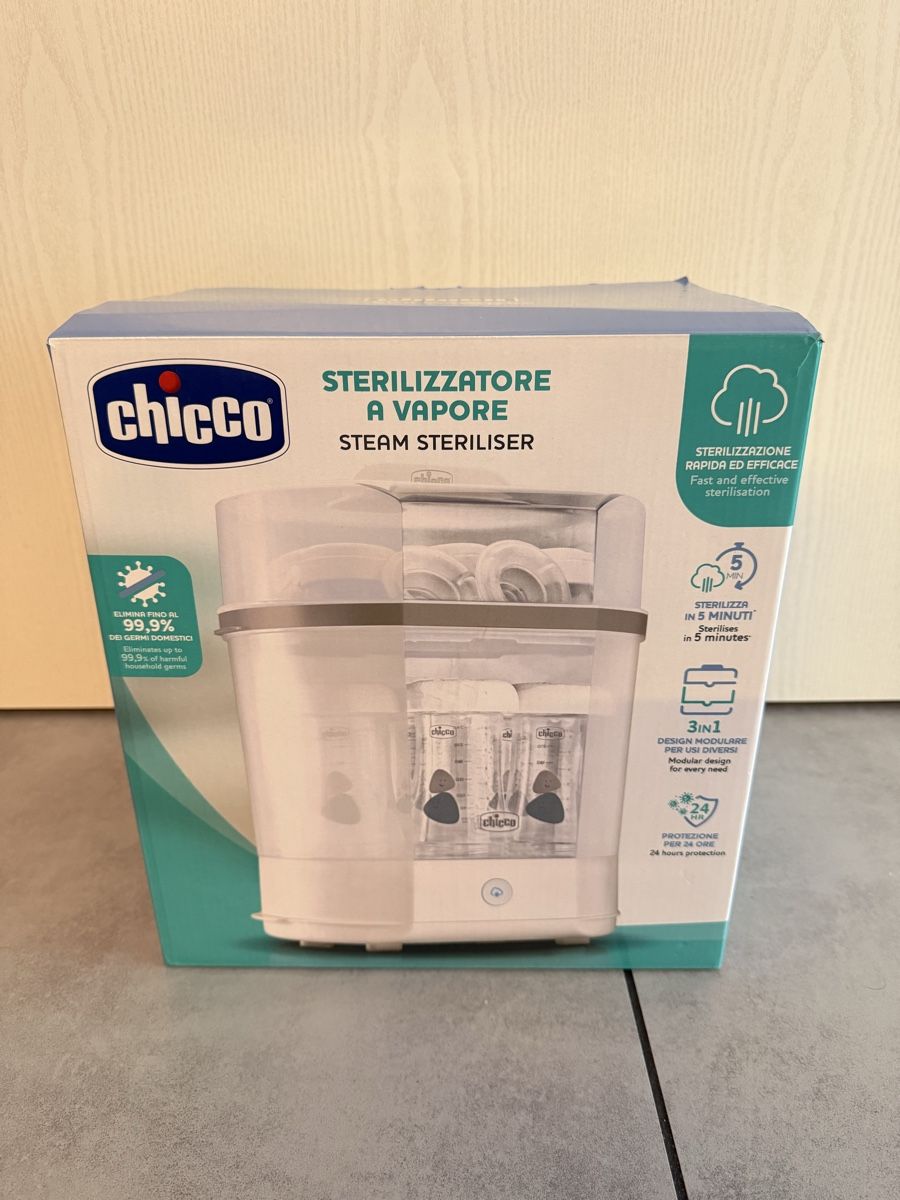 Baby-Mahlzeiten: Chicco Dampfsterillisator Natural 3 in 1 – Neu und originalverpackt aus Kölliken von Iridiumblck
