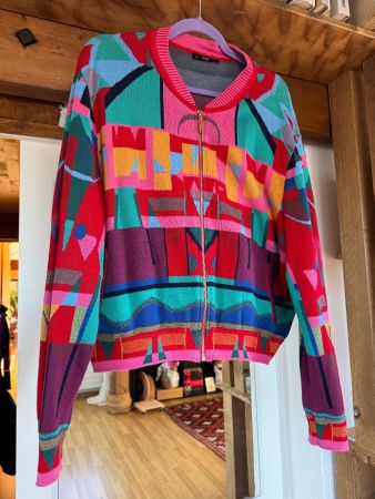 IVKO Strickjacke bunt gemustert, Gr. 44