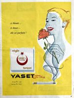 Yaset Cigarettes - Alte Werbung / Ancienne publicité 1956