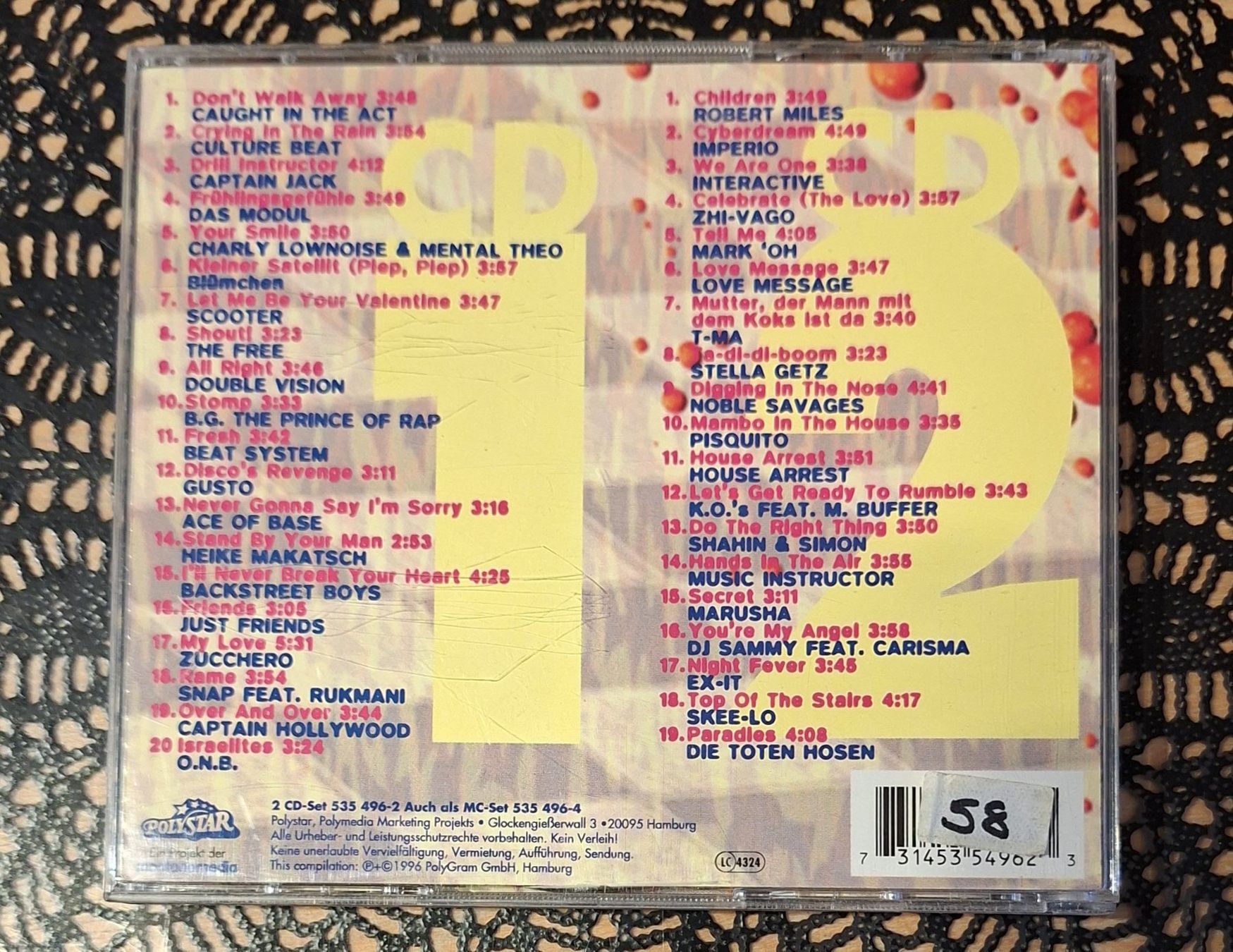 CD: Formel Eins - Hit Explosion, DE Pop/Rock Compilation 1996 – Usato da Schönenberg TG venduto da Gregolino76 1