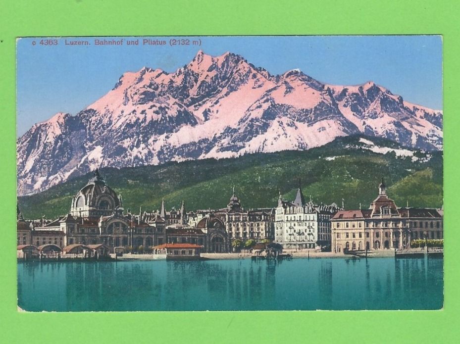 Cartes postales: Luzern - Bahnhof und Pilatus – D'occasion à Zürich par t24_de