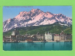 Luzern - Bahnhof und Pilatus