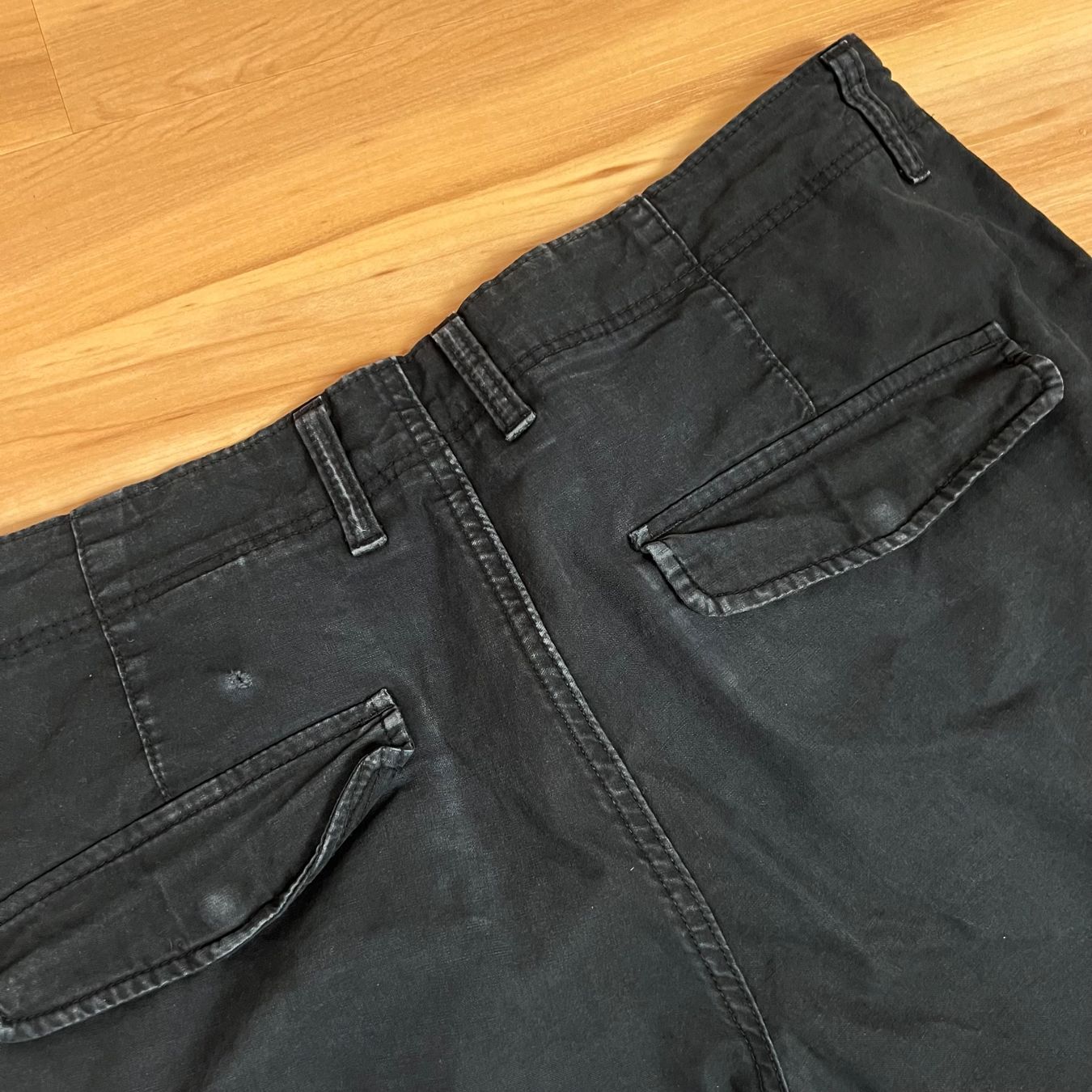 Pantaloni: Vintage Cargo Hose Schwarz Baggy – Usato da Herisau venduto da 1asupply 4