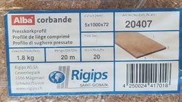 Neu Rigips Korkdämmstreifen 20stk x 100cm x 0.7cm breit