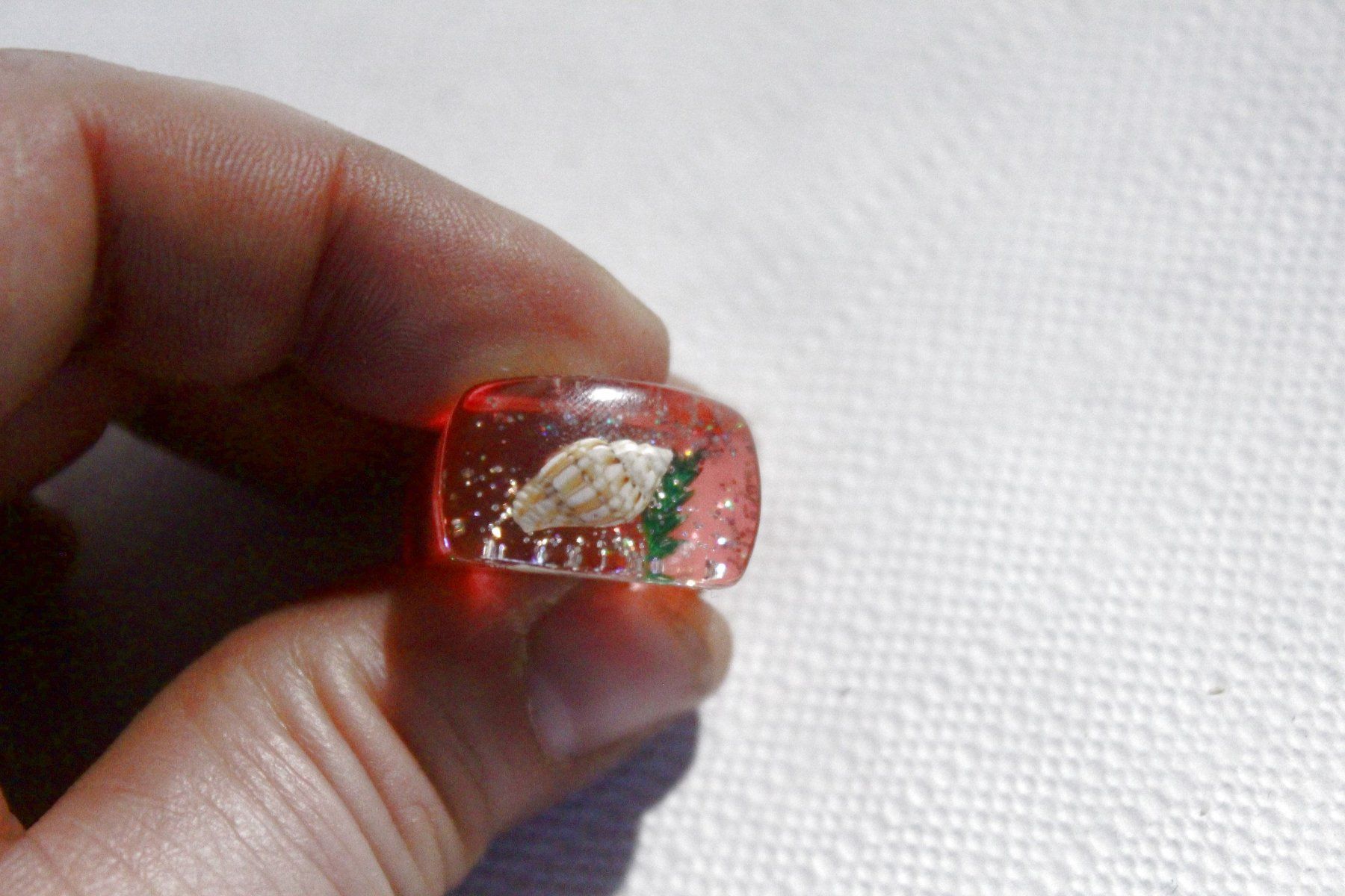 Anelli: Vintage Space-Age - Ring mit Muschel, Seestern, Seeigel, usw – Nuovo (secondo la descrizione) da Bern venduto da Vitaneuf 8