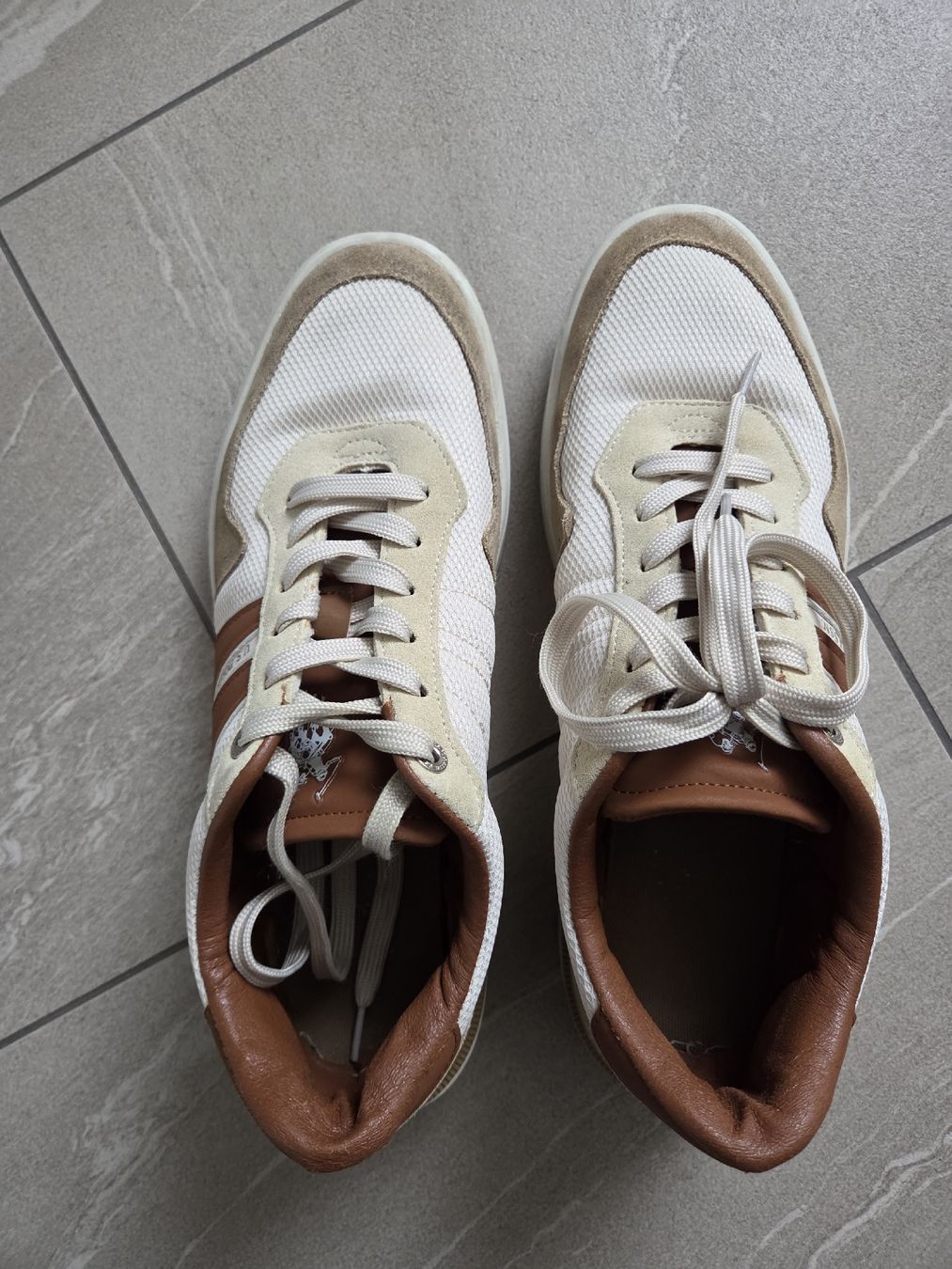 US Polo Scarpe da uomo: U.S. Polo Assn. Herren Sneaker, weiss-braun, Gr. 44, top – Usato da Wetzikon ZH venduto da mar_8jrl 6