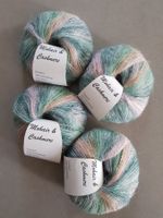 4 x 25 Gramm Mohair Cashmere Wolle Nylon