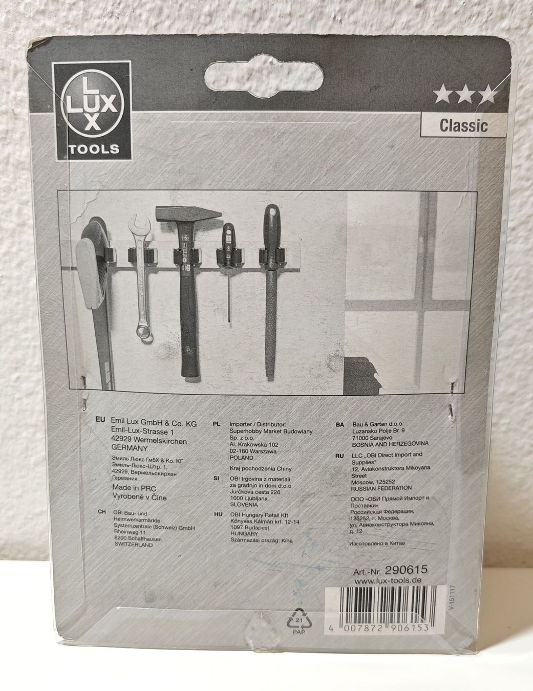 Supporti a parete: Geräte-Werkzeug-Halter Lux Tools - 5er SET – Nuovo e nell'imballaggio originale da Fislisbach venduto da GenerousClub 1