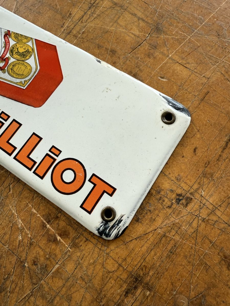 Ecriteaux: Ancienne plaque émaillée chicorée Williot – D'occasion à Bière par Artcollec 4