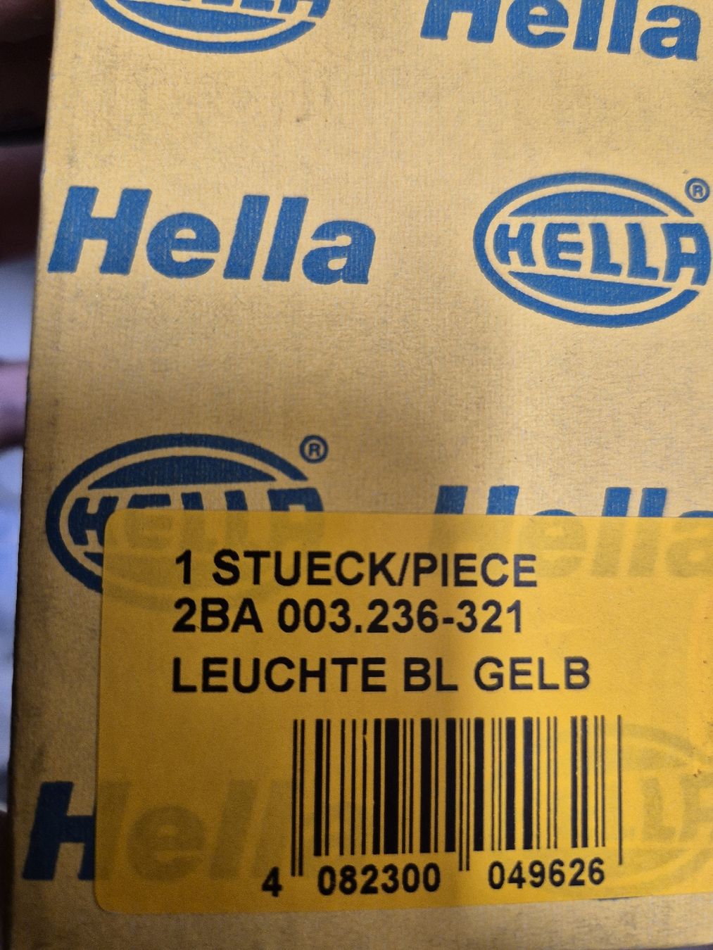 Tutti i ricambio: Hella 2BA 003.236-321 Leuchte orange – Nuovo e nell'imballaggio originale da Bichwil venduto da surfwind307 1