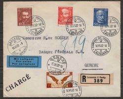 1932 : Nr. F14 auf Brief "Conference des reparations"