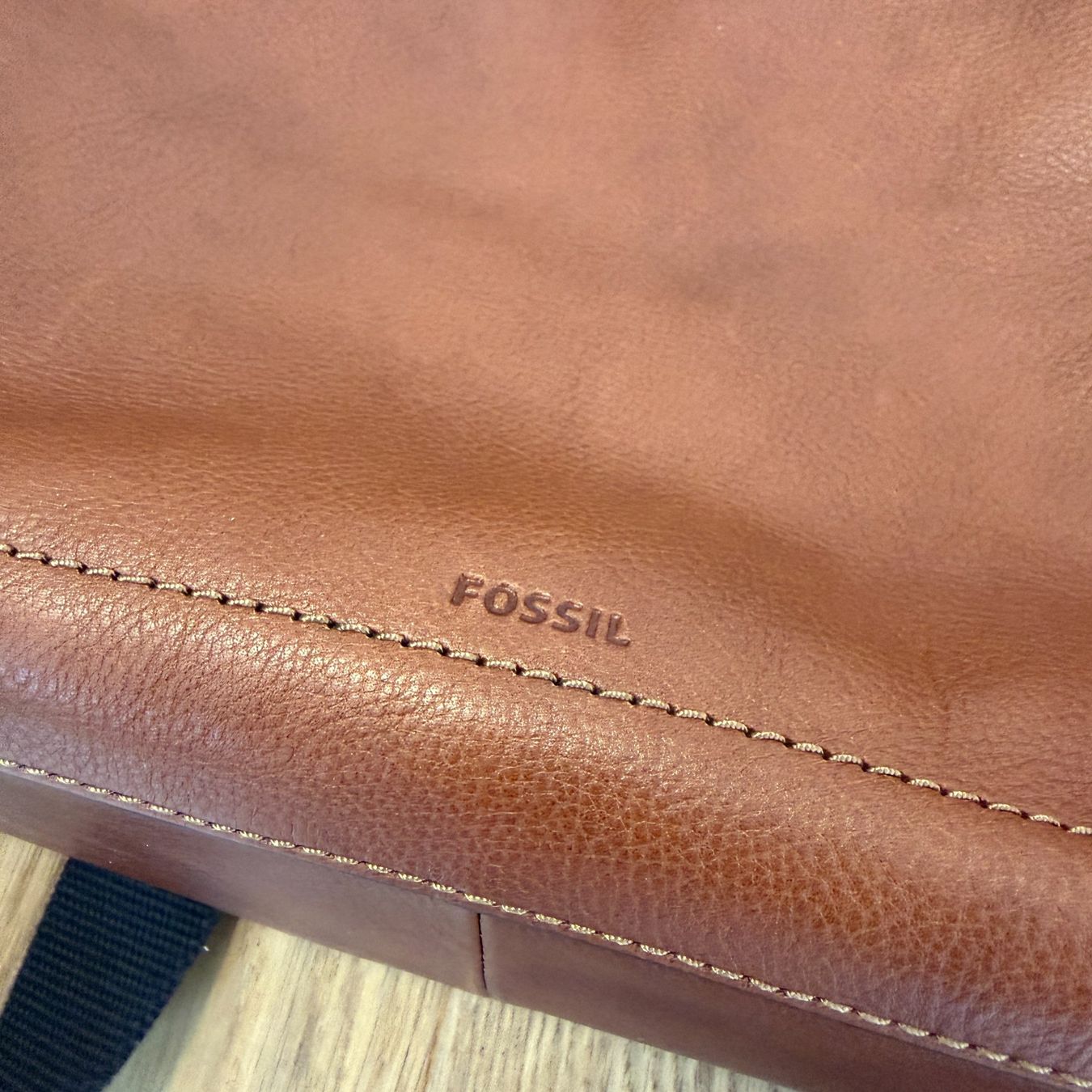Fossil Valigie & Borse: Fossil Aktentasche Defener Double Zip Leder Cognac – Usato da Balzers venduto da dassandro 6