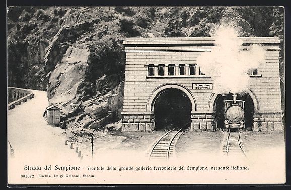Cartoline postali: Strada del Sempione, Frontale delkla gra – Usato da Berlin venduto da bartko-reher