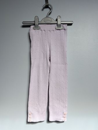 Legging rose maille torsadée 18 mois - 81cm
