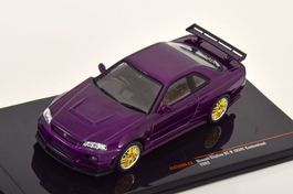 Nissan Skyline GT-R R34 Custom 2002 RHD violett met.    1:43