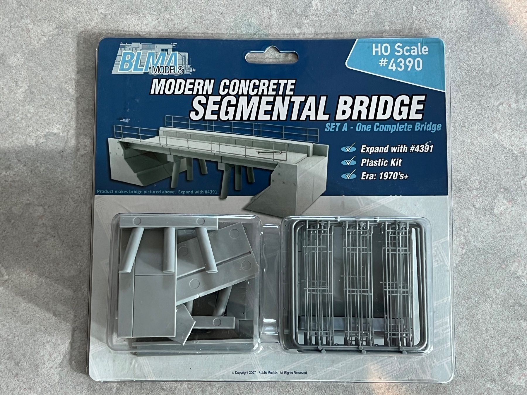 Modellini di ferrovie: H0 / BLMA MODELS / MODERN CONCRETE SEGMENTAL BRIDGE – Nuovo e nell'imballaggio originale da Vaduz venduto da Domiduke 1