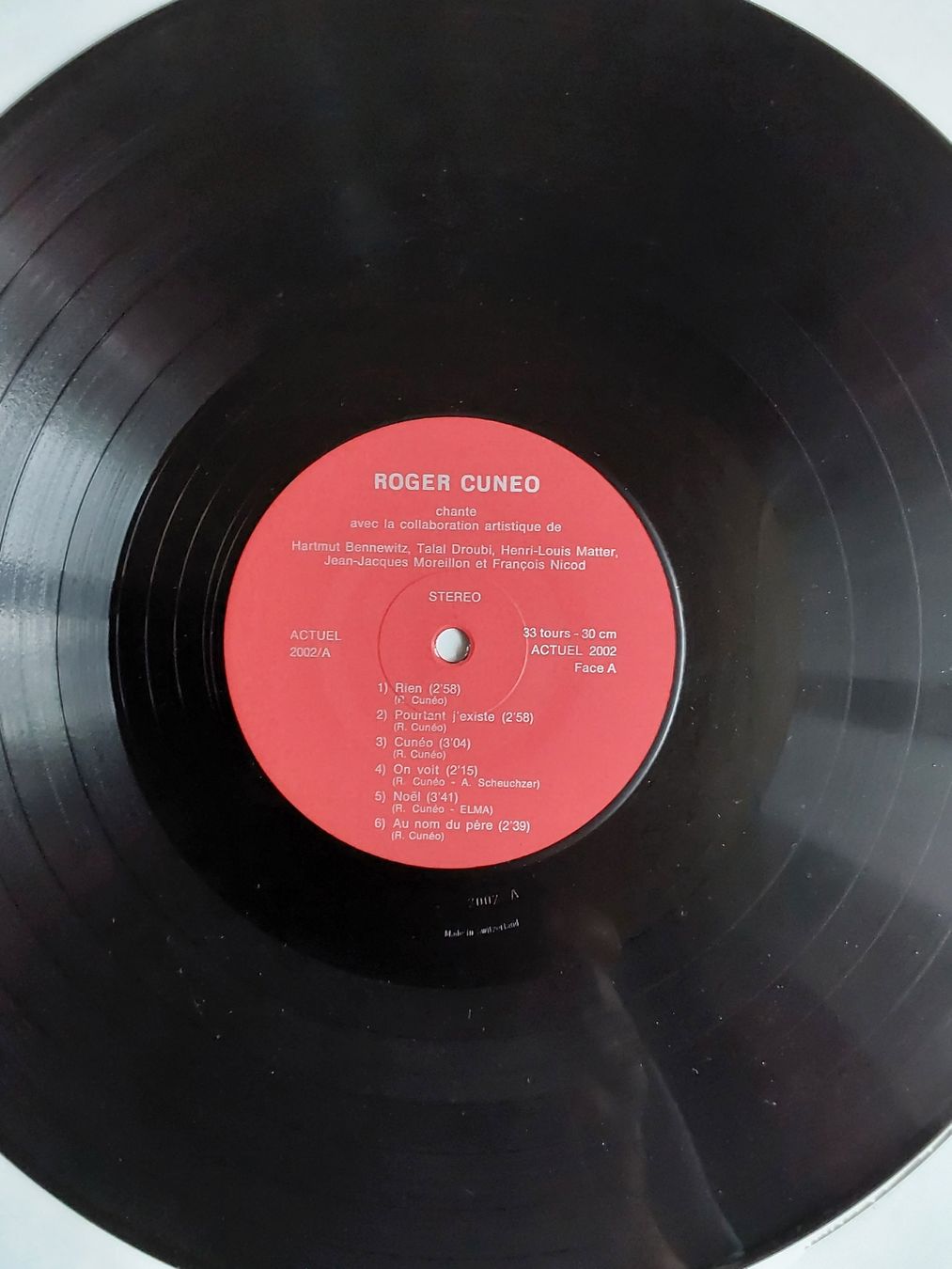 Schallplatten: LP Vinyl - Roger Cunéo - Suisse – Gebraucht aus Villeret von Fil11 2