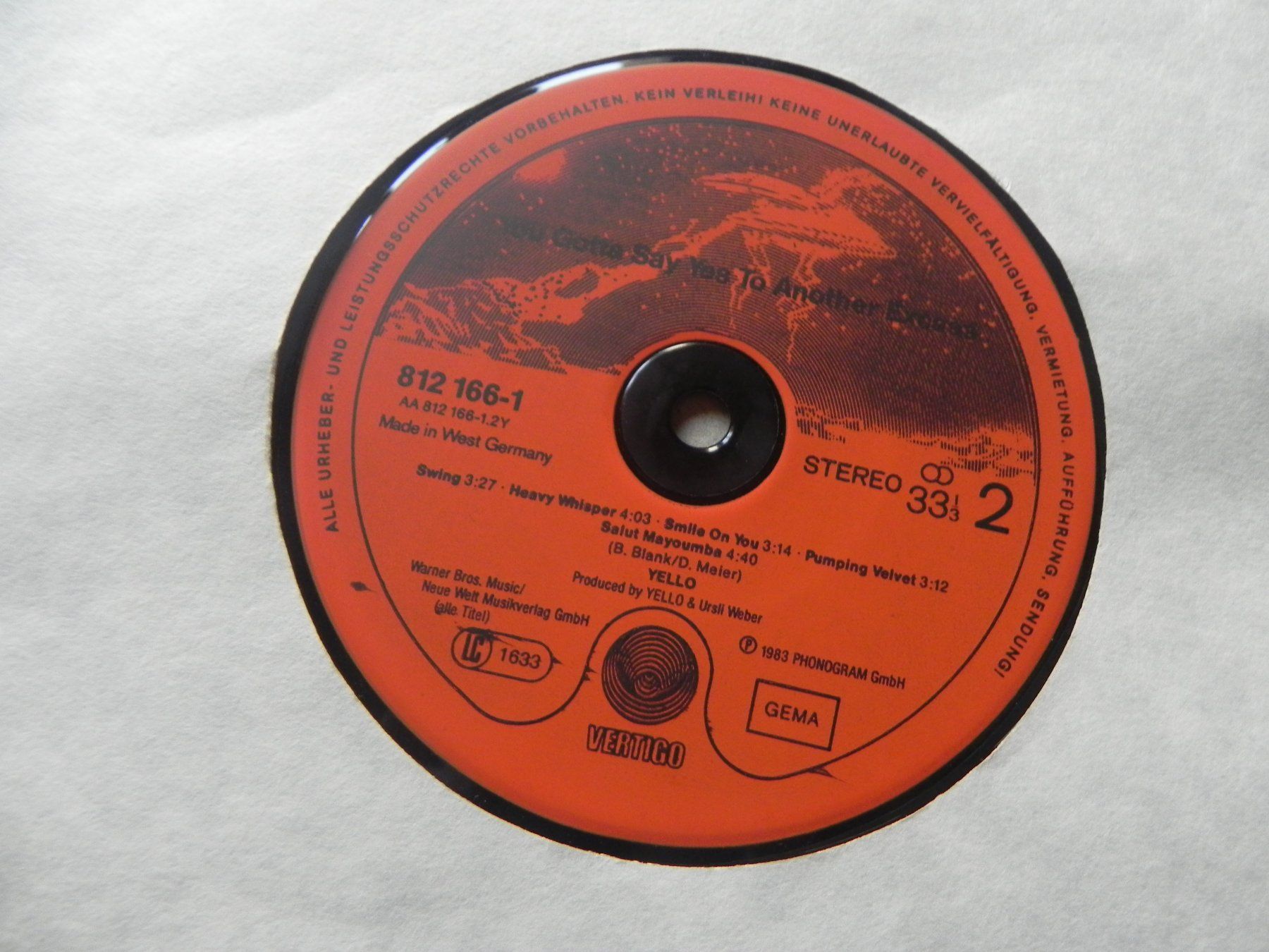 Dischi in vinile: LP Electro Psychadelic Rock CH Yello 1983 D. Meier B.Blank – Usato da Siebnen venduto da krimsie 4
