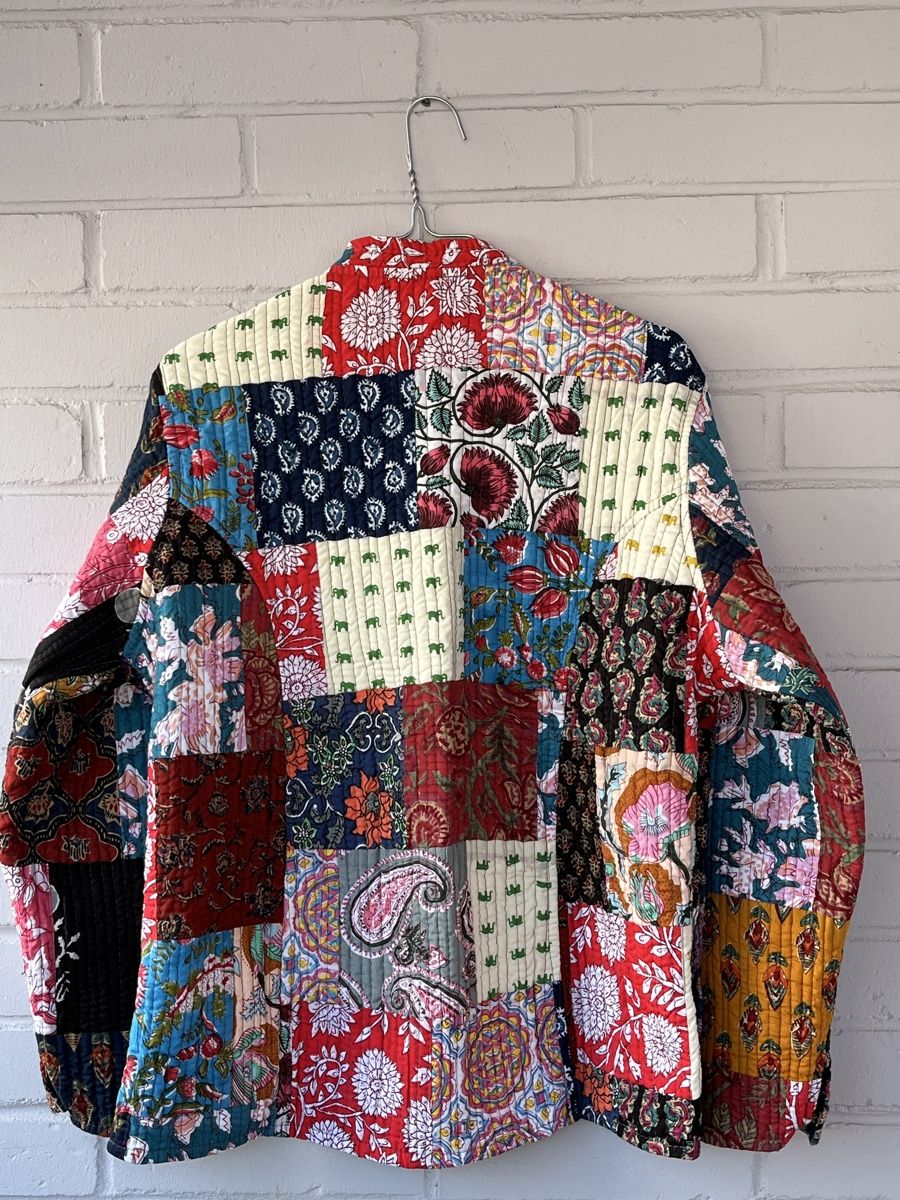 Giacche: Reversible Patchwork Jacket – Handmade in Jaipur – Nuovo e nell'imballaggio originale da Chiasso venduto da Pat_chuli 1