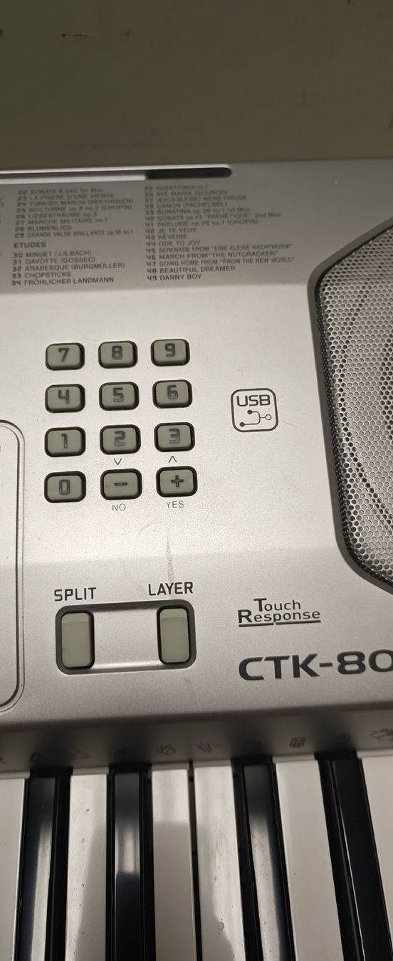 Casio Strumenti musicali: Keyboard von Casio CTK-800. (nov767) – Usato da Künten venduto da Schnaepplihuus 2
