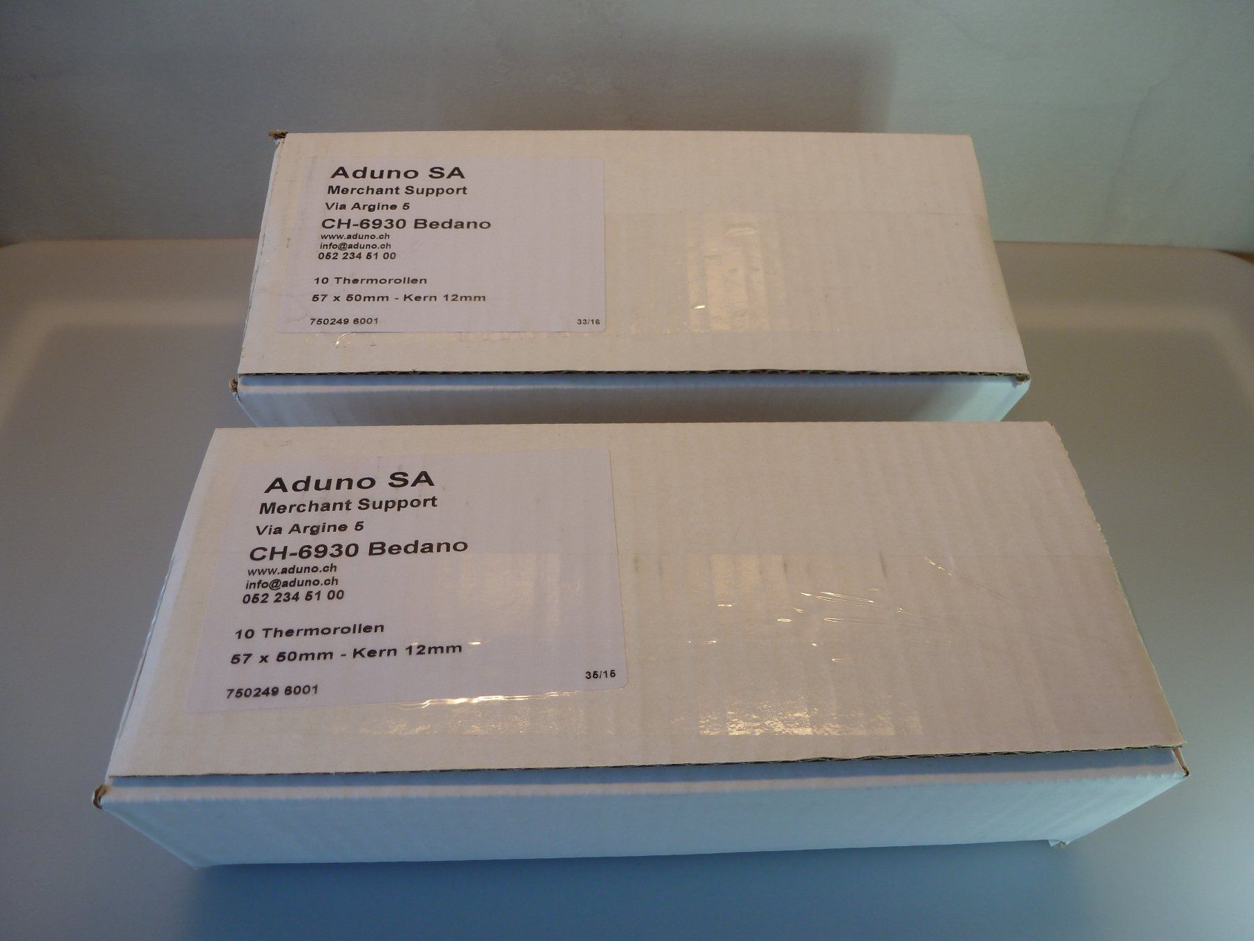 Carta: 20 Thermopapier Rollen Aduno SA – Nuovo e nell'imballaggio originale da Gwatt (Thun) venduto da Nocturnal_99 1