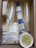 Plastik und Karton Geschirr aus Events