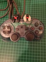 PlayStation 1 and 2 Controller, custom Pingu thumb grips!