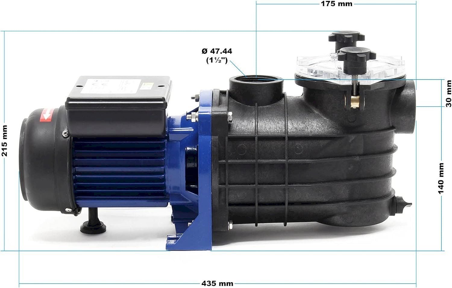 Piscine: WilTec Pool Pumpe 11700 l/h 250 W – Nuovo e nell'imballaggio originale da Bottighofen venduto da zaap 5