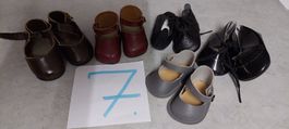 5Paar Puppenschuhe 