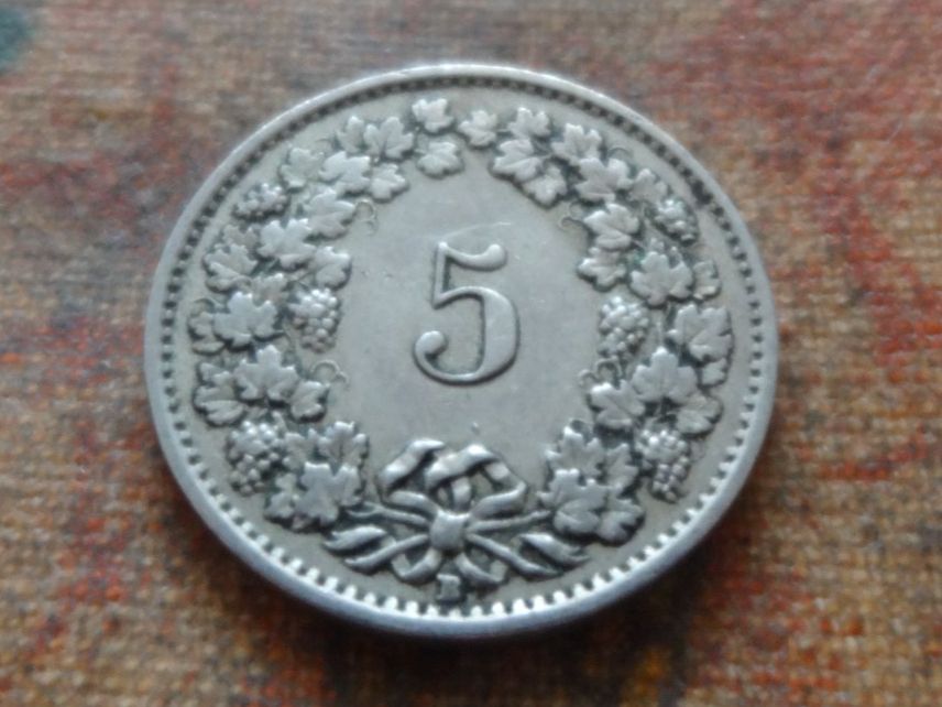 Tutti le monete: 5 Rp. 1929  (B) – Usato da Romanel-sur-Lausanne venduto da Swift13 1