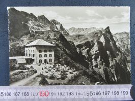 ENGELBERG HOTEL TRÜBSEE TERRASSE BELEBT 1956 AK ONW
