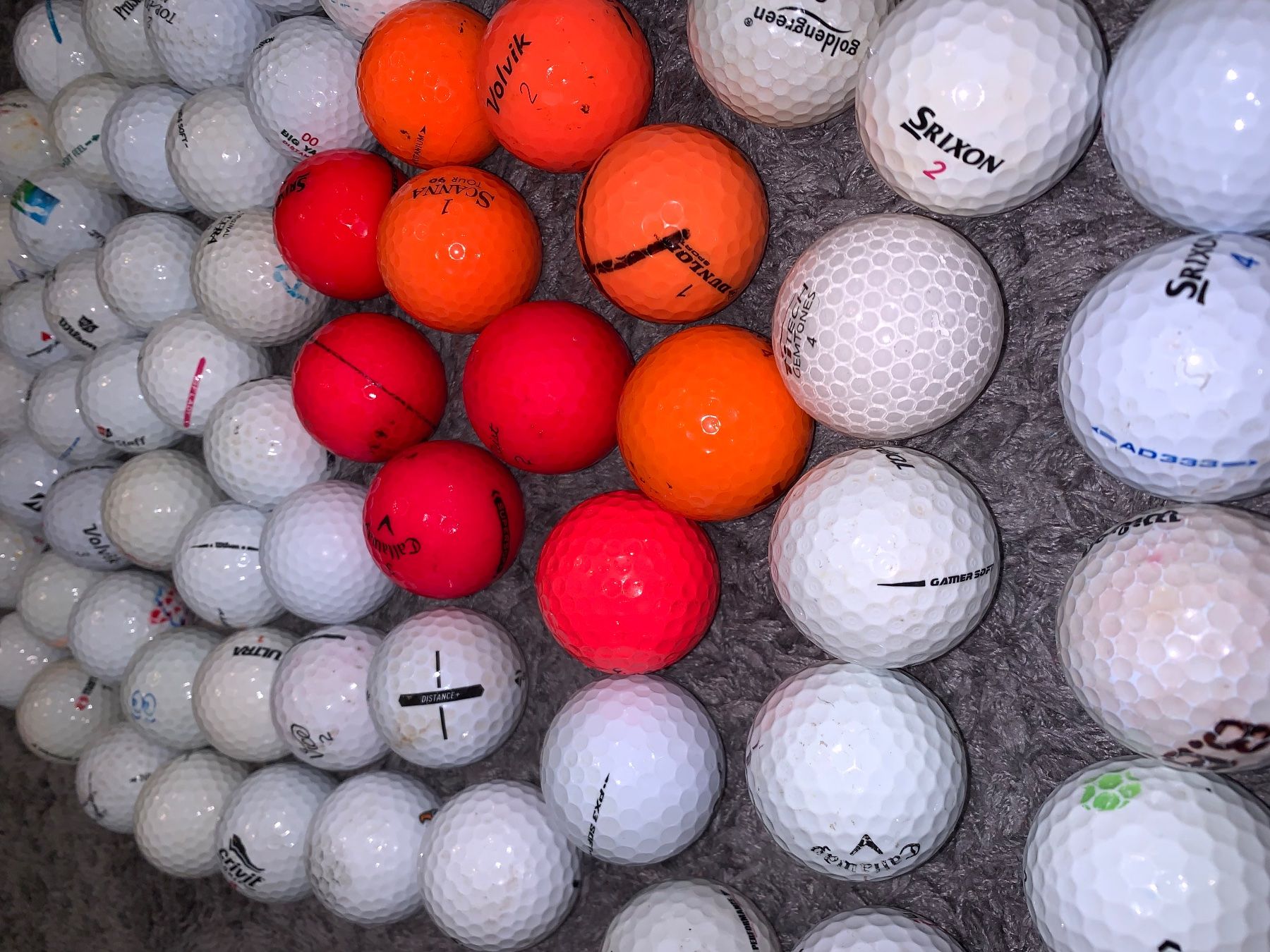 Palloni: 100 Golfbälle weiss/orange-rot gebraucht – Usato da Münchenbuchsee venduto da Dreamaction67 3