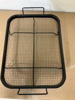 Backofen Backblech Drahtgitter schwarz neuwertig 30x20 cm