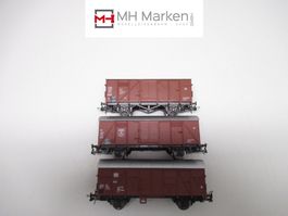 Roco 46014/46042/46001 3er Set gedeckte Güterwagen DB DC H0