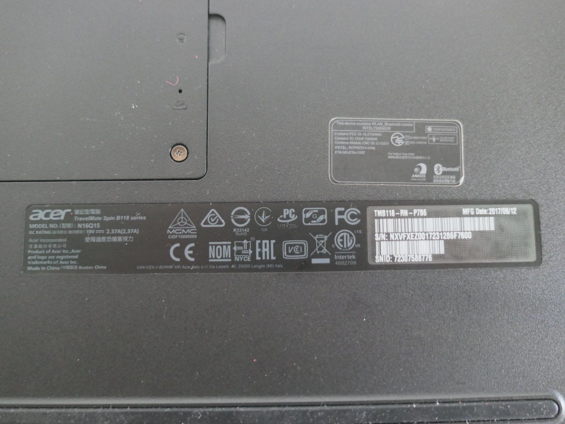 Acer Notebook: ACER TRAVELMATE SPIN B118 SERIES – Usato da Münchenstein venduto da VSPBL-Verkauf 6