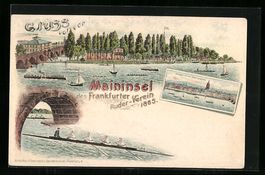 Litho Frankfurt-Sachsenhausen, Maininsel
