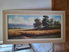 Gemälde, Bild, Landschaftsbild W Marti