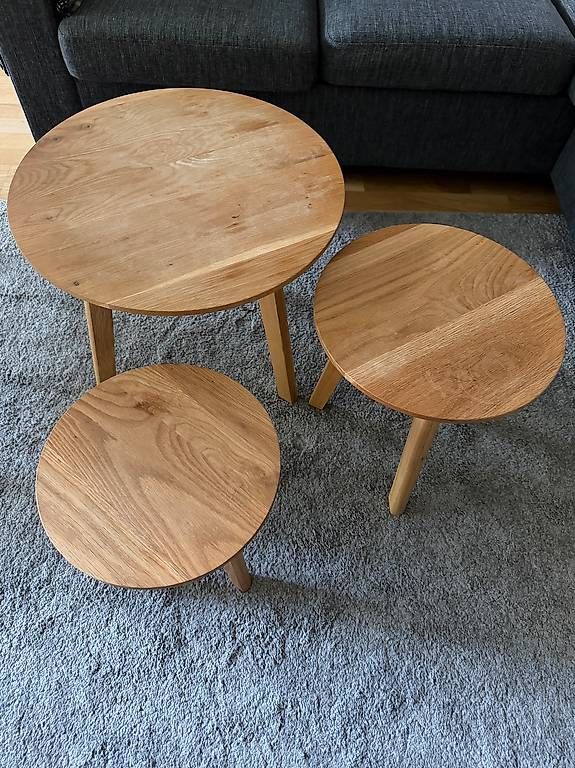 Tavoli: Lot de 3 tables basses rondes – Usato da Genève venduto da dvn_2czt