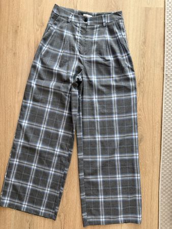 Stoffhose Motel kariert weiter Schnitt