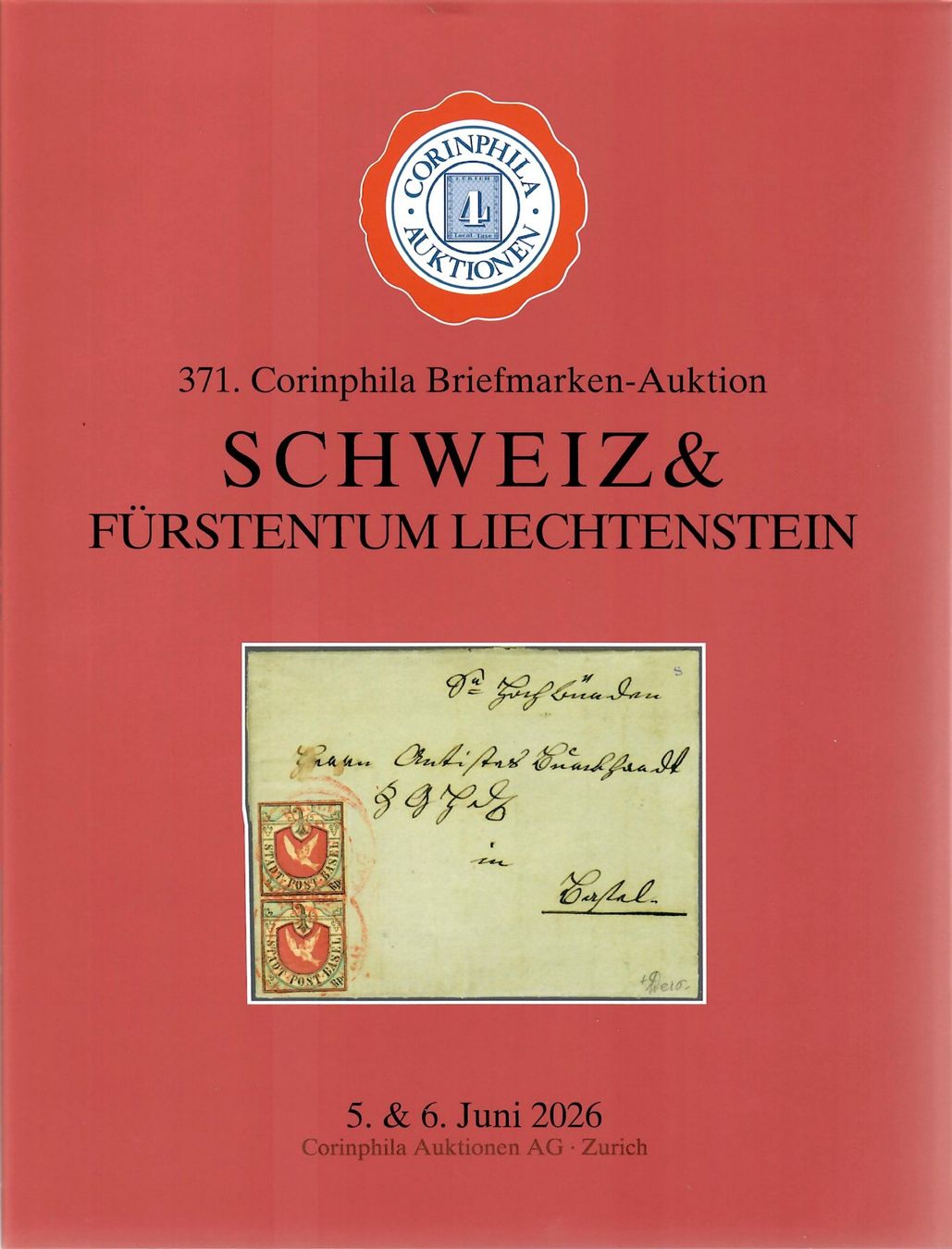 Libri: Vente Corinphila 371 Schweiz & Liechtenstein – Nuovo (secondo la descrizione) da Villars-Burquin venduto da Rodjeurs