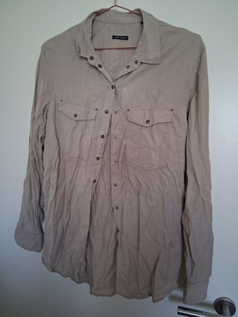 Marc O'Polo Hemd Gr. 36 Beige Damen Lyocell neuwertig